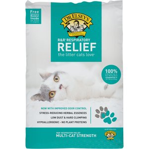 Dr. Elsey's R&R Respiratory Relief Unscented Clumping Clay Cat Litter, 20-lb bag