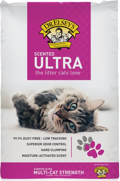 Dr. Elsey's Precious Ultra Scented Clumping Clay Cat Litter, 20-lb bag slide 1 of 6