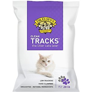 Dr. Elsey's Clean Tracks Multi-Cat Unscented Clumping Clay Cat Litter, 20-lb bag