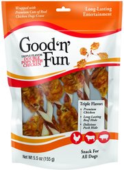 Good 'n' Fun Triple Flavor Dumbbells Dog Treats, 5.5-oz bag