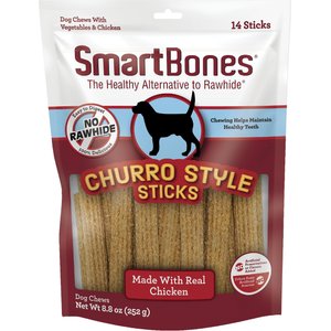 SmartBones Churro-Style Sticks Chicken Flavor Dog Treats, 14 count