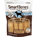 SmartBones Churro-Style Sticks Peanut Butter Flavor Dog Treats, 14 count