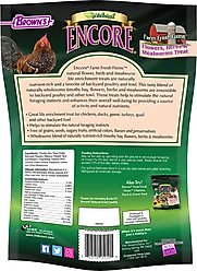 Brown's Encore Natural Farm Fresh Fixins Flowers, Herbs & Mealworms Bird Treats, 5-oz bag slide 2 of 5