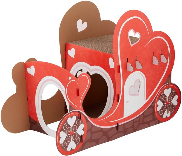Frisco Love Carriage Cardboard Cat House, 2-Story slide 1 of 5