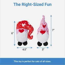 Frisco Valentine Gnomes Plush Cat Toy with Catnip, 2 count slide 2 of 3