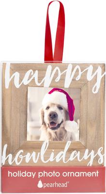 Show full view: Pearhead Christmas Happy Howlidays Christmas Dog Wooden Photo Ornament slide 7 of 7