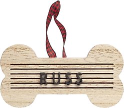 Pearhead Bone Shaped Letterboard Ornament