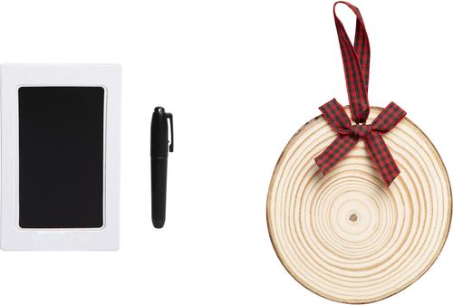 Show full view: Pearhead Christmas Wooden Pawprints Ornament slide 3 of 6