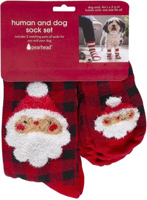 Show full view: Pearhead Human & Dog Santa Sock Set slide 5 of 5