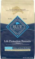 Blue Buffalo Life Protection Formula Senior Chicken & Brown Rice Recipe Dry Dog Food + Homestyle Recipe Senior Chicken Dinner with Garden Vegetables Canned Dog Food slide 2 of 8