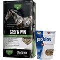 Buckeye Nutrition Gro 'N Win Pelleted Feed + Probios Equine Probiotic Apple Flavor Soft Chew Horse Supplement
