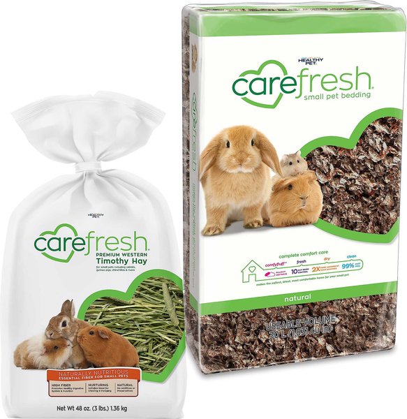 Carefresh Premium Western Timothy Hay + Small Animal Bedding, Natural, 30-L slide 1 of 7
