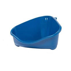 Frisco Corner Litter Box, Navy, X-Small + Small Animal Bedding, White slide 2 of 9