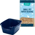 Frisco High Sided Litter Box + Small Animal Bedding, Nautral