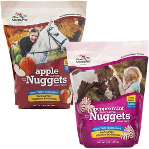 Manna Pro Bite-Size Nuggets Apple + Peppermint Flavor Horse Treats