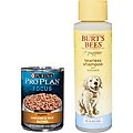 Purina Pro Plan Focus Puppy Classic Chicken & Rice Entree Canned Dog Food + Burt's Bees Tearless Puppy Shampoo with Buttermilk