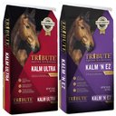 Tribute Equine Nutrition Kalm Ultra High Fat Feed + Kalm N' EZ Pellet Low-NSC, Molasses-Free Horse Feed