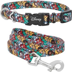 Disney Princess Collar, XS - Neck: 8 - 12-in, Width: 5/8-in + Dog Leash, SM - Length: 6-ft, Width: 5/8-in