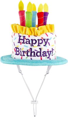 Show full view: Frisco Birthday Cake Hat, Medium/Large + Dog & Cat T-Shirt, Blue, X-Large slide 3 of 10