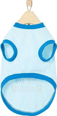 Show full view: Frisco Birthday Cake Hat, Medium/Large + Dog & Cat T-Shirt, Blue, X-Large slide 7 of 10