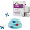 Frisco Cat Tracks Butterfly Toy + Comfort Zone Multi-Cat Calming Diffuser for Cats