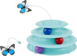 Frisco Cat Tracks Butterfly Toy + Comfort Zone Multi-Cat Calming Diffuser for Cats slide 2 of 7