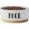 Show in main carousel: Frisco Ceramic Dog & Cat Water + Food Bowl with Wood Base, 1.25 Cups slide 6 of 9