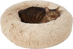 Frisco Eyelash Bolster Bed, S&, Small + Cat & Dog Bolster Bed, Smoky Gray, X-Large slide 2 of 9
