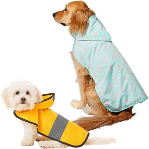 Frisco Rainy Days + Flamingo Dog Raincoat, X-Small