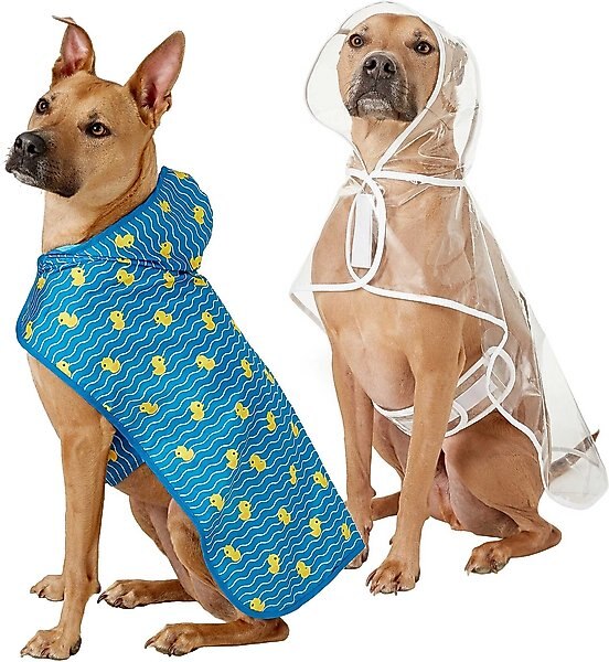 Frisco Rubber Ducky + Clear Vinyl Dog Raincoat, X-Large slide 1 of 9