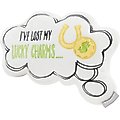 Frisco St. Patrick's Message Bubble Reversible Plush Squeaky Dog Toy