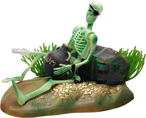 Penn-Plax Skeleton Treasure Aquarium Ornament
