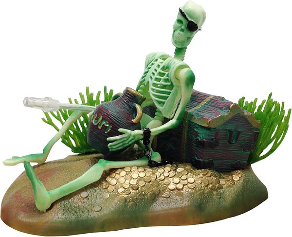 Penn-Plax Skeleton Treasure Aquarium Ornament slide 1 of 2