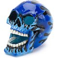 Penn-Plax Fire Skull Blue Aquarium Ornament