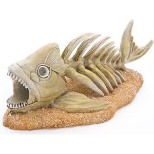 Penn-Plax Zombie Fish Resin Aquarium Ornament