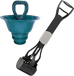 Doggie Doo Drain Pet Waste Removal + Frisco Spring Action Foldable Scooper, Large slide 1 of 9