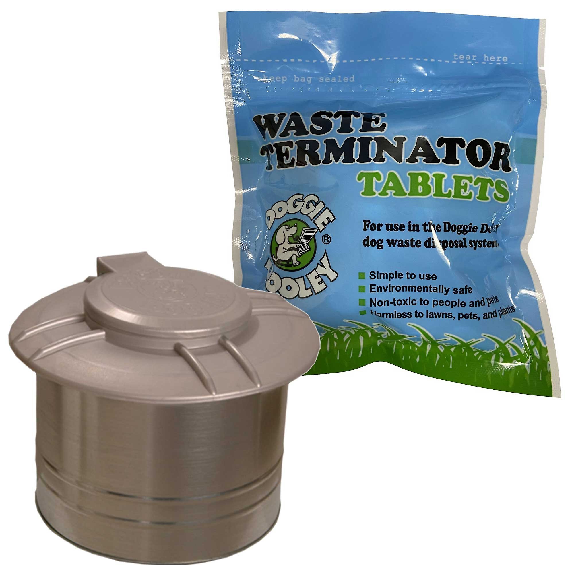 DOGGIE DOOLEY Septic Style Dog Waste Disposal System, Steel + Waste