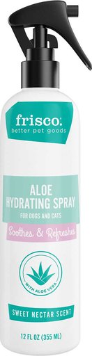 Frisco Aloe Hydrating Spray, 12-oz bottle + Oatmeal Shampoo with Aloe for Dogs & Cats, Almond Scent