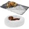 Show in main carousel: Frisco Eyelash Cat & Dog Bolster Bed + Blanket, Silver, Medium slide 1 of 10