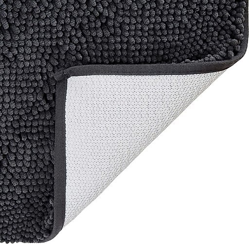 Frisco Microfiber Chenille Shammy Towel + Paw Print Mat, Gray, Large