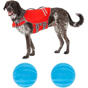 Frisco Neoprene Dog Life Jacket Red X