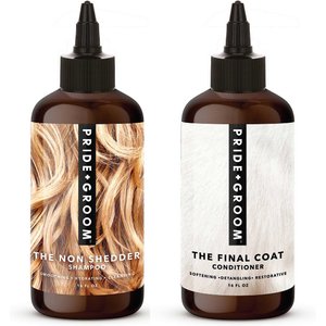 Pride+Groom The Non Shedder Shampoo + The Final Coat Dog Conditioner