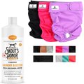 Skout's Honor Laundry Booster Stain & Odor Removal Additive + Pet Parents Washable Male & Female Dog Diapers, Princess, Large: 19 to 27-in waist, 3 count