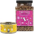 Tiny Tiger Pate Chicken Recipe Grain-Free Canned Food + Crunchy Bunch, Fearless Feathers and Gracious Gills, Chicken & Seafood Flavor Cat Treats