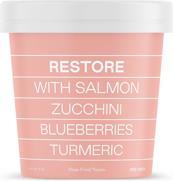 maxbone Restore Salmon, Zucchini, Blueberries, Tumeric Dog Food Topper Supplement, 6-oz jar slide 1 of 5