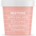 maxbone Restore Salmon, Zucchini, Blueberries, Tumeric Dog Food Topper Supplement, 6-oz jar