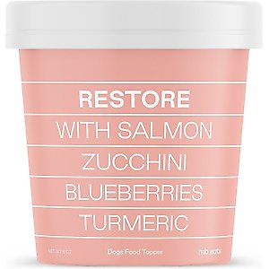 maxbone Restore Salmon, Zucchini, Blueberries, Tumeric Dog Food Topper Supplement, 6-oz jar