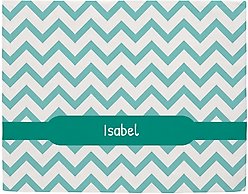 Frisco Personalized Subtle Chevron Sherpa Cat & Dog Blanket, 30" x 40"