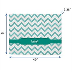Frisco Personalized Subtle Chevron Sherpa Cat & Dog Blanket, 30" x 40" slide 2 of 6