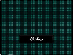 Frisco Personalized Plaid Soft Fleece Cat & Dog Blanket, 30" x 40"